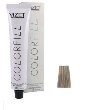 Tonalizante Colorfill Vizet 10.21 Loiro Ultra Claro Irizado Cinza