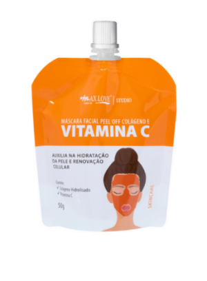 Máscara Facial Vitamina C e Colágeno Max Love 50g