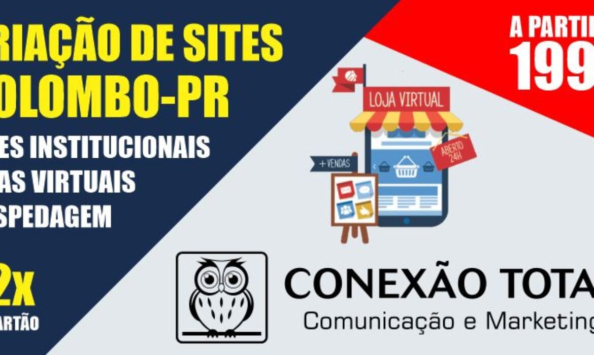 Criação de sites em Colombo - Loja virtual
