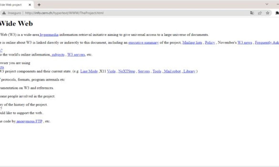Primeiro site do mundo