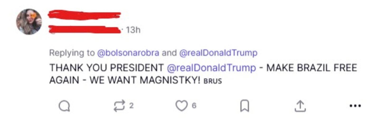 Brasileiros agradecem a Trump por tarifar o Brasil no Truth Social, rede social do presidente dos EUA; leia