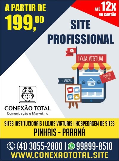 Criação de sites em Pinhais - Loja Virtual - Hospedagem