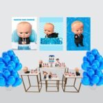 Kit Decoração de Festa Médio Poderoso Chefinho Simples Pôster A3
