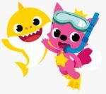 Kit Decoração de Festa Baby Shark Completo Painel Grande - Imagem 3