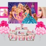 Kit Decoração de Festa Barbie Completo Painel Grande