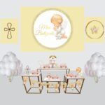 Kit Decoração de Festa Batizado Completo Painel Grande