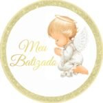 Kit Decoração de Festa Batizado Completo Painel Grande - Imagem 4