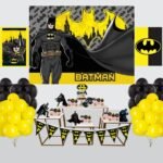 Kit Decoração de Festa Batman Completo Painel Grande