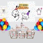 Kit Decoração de Festa Bento Bardei Completo Painel Grande