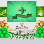 Kit Decoração de Festa Biomedicina Completo Painel Grande