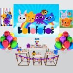 Kit Decoração de Festa Bolofofo Completo Painel Grande