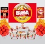 Kit Decoração de Festa Brahma Completo Painel Grande