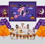 Kit Decoração de Festa Bruxinhas Completo Painel Grande