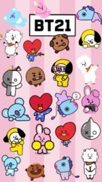 Kit Decoração de Festa BT21 Completo Painel Grande - Imagem 5
