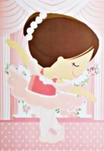 Kit Decoração de Festa Médio Bailarina Simples Pôster A3 - Imagem 3