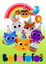 Kit Decoração de Festa Médio Bolofofo Simples Pôster A3 - Imagem 4