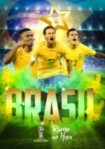 Kit Decoração de Festa Pequeno Brasil - Futebol - Só Um Bolinho - Imagem 4