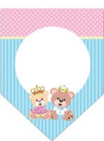 Kit Decoração de Chá de Revelação Completo Painel Grande - Imagem 2