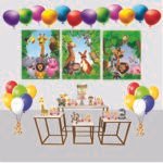 Kit Decoração de Safari Completo Painel Grande