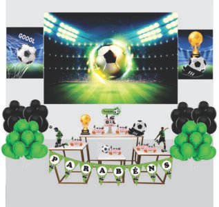Kit Decoração de Futebol Completo Painel Grande