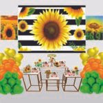 Kit Decoração de Girassol Completo Painel Grande