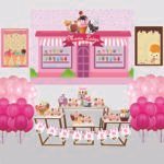 Kit Decoração de Sorvete e Picolé Completo Painel Grande