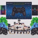 Kit Decoração de Video Game Completo Painel Grande