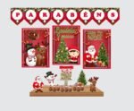 Kit Decoração de Natal Completo Painel Grande