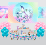 Kit Decoração de Sereia Completo Painel Grande