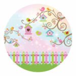 Kit Decoração de Jardim Encantado Completo Painel Grande - Imagem 2