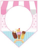 Kit Decoração de Sorvete e Picolé Completo Painel Grande - Imagem 4