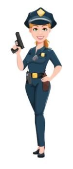 Kit Decoração de Policial Menina Completo Painel Grande - Imagem 3