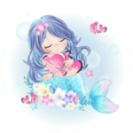 Kit Decoração de Sereia Completo Painel Grande - Imagem 2