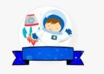 Kit Decoração de Astronauta Completo Painel Grande - Imagem 2