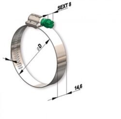 Abraçadeira Aço Carbono Suprens Flexil FAB 2232